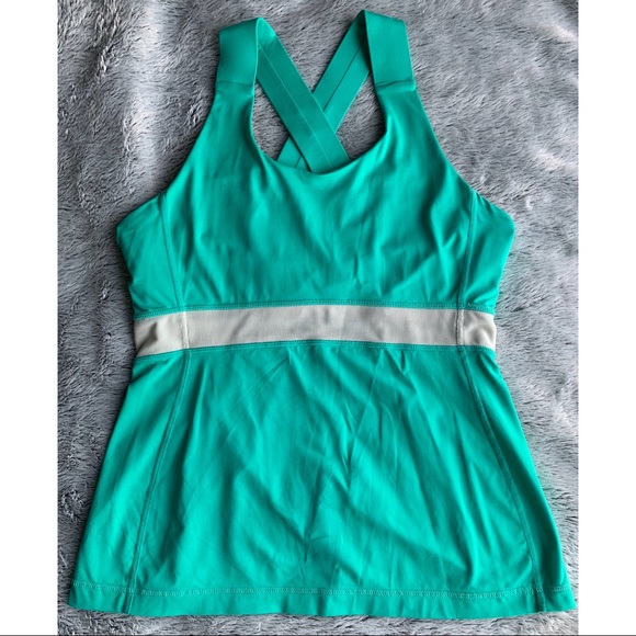 Lululemon Swift Tank // Teal, White - Picture 8 of 13